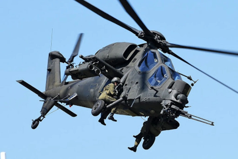 Tərtərdə zədələnən döyüş helikopteri peşəkarlıqla öz ərazimizə endirilib