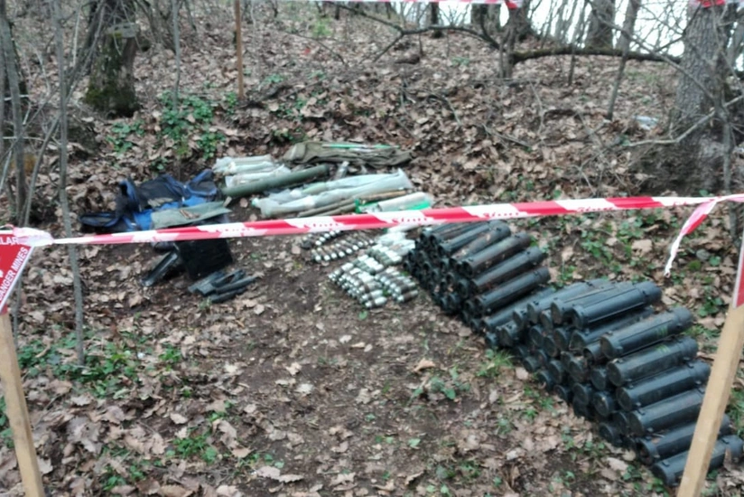 В Ходжавенде обнаружено большое количество взрывчатых веществ