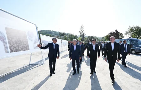 Azərbaycan, Özbəkistan və Qırğızıstan prezidentləri Şuşada gəziblər - YENİLƏNİB