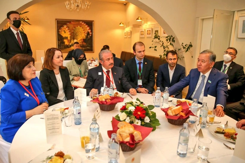 TBMM sədri TÜRKPA-ya üzv ölkələrin parlament sədrlərinin şərəfinə ziyafət verib