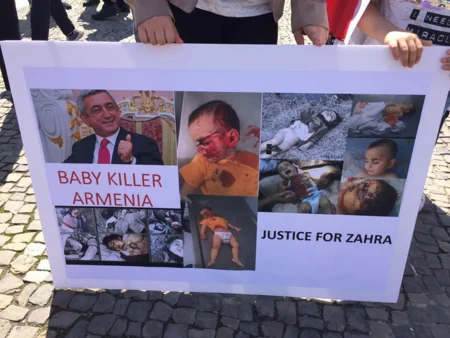 Azərbaycanlılar Berlin və Hannoverdə Ermənistanın Füzulidə törətdiyi hərbi təxribata qarşı etiraz aksiyası keçirib