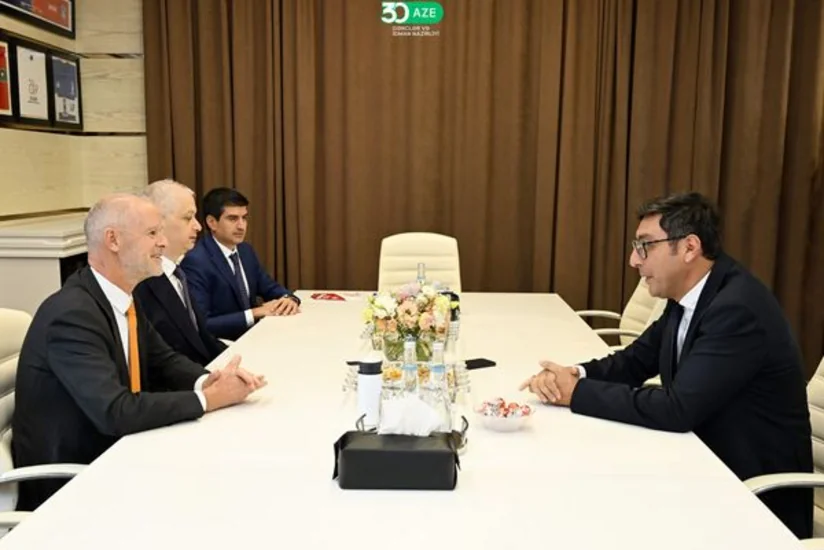 Fərid Qayıbov Avropa Ağırlıqqaldırma Federasiyasının prezidentini qəbul edib