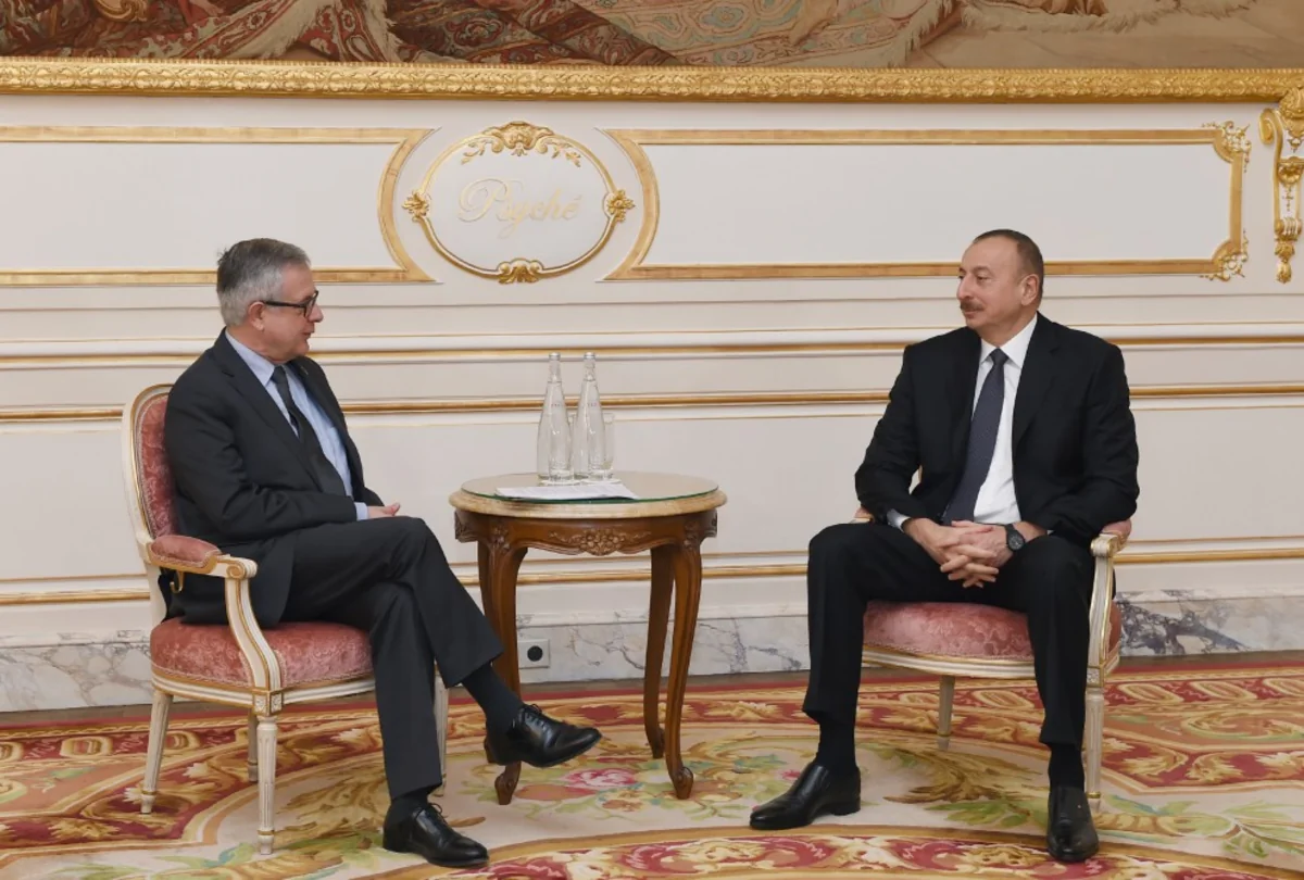 Prezident İlham Əliyevin “Credit Agricole SA” şirkətinin baş direktoru ilə görüşü olub