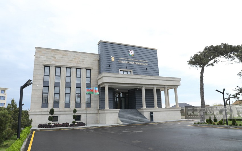 Pirallahı rayon prokurorluğunun yeni inzibati binasının açılışı olub