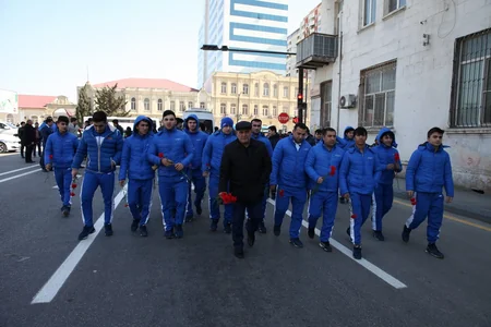 Azərbaycan ağır atletika yığmasının üzvləri Xocalı soyqırımı qurbanlarını yad edib