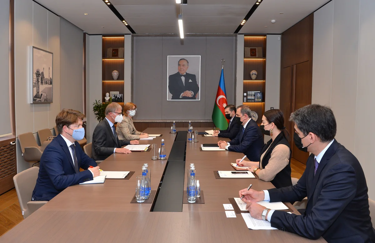 Azerbaijani FM meets German envoy