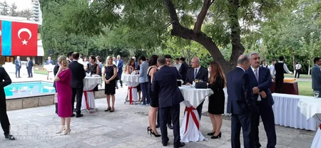 Bakıda Türkiyənin Zəfər bayramı münasibətilə rəsmi qəbul təşkil edilib - FOTO