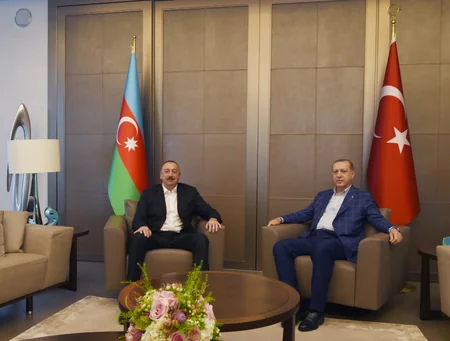 President Ilham Aliyev meet with Turkish President Recep Tayyip Erdogan
