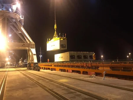 Очередной поезд из Китая прошел через Бакинский порт и отправился в Турцию