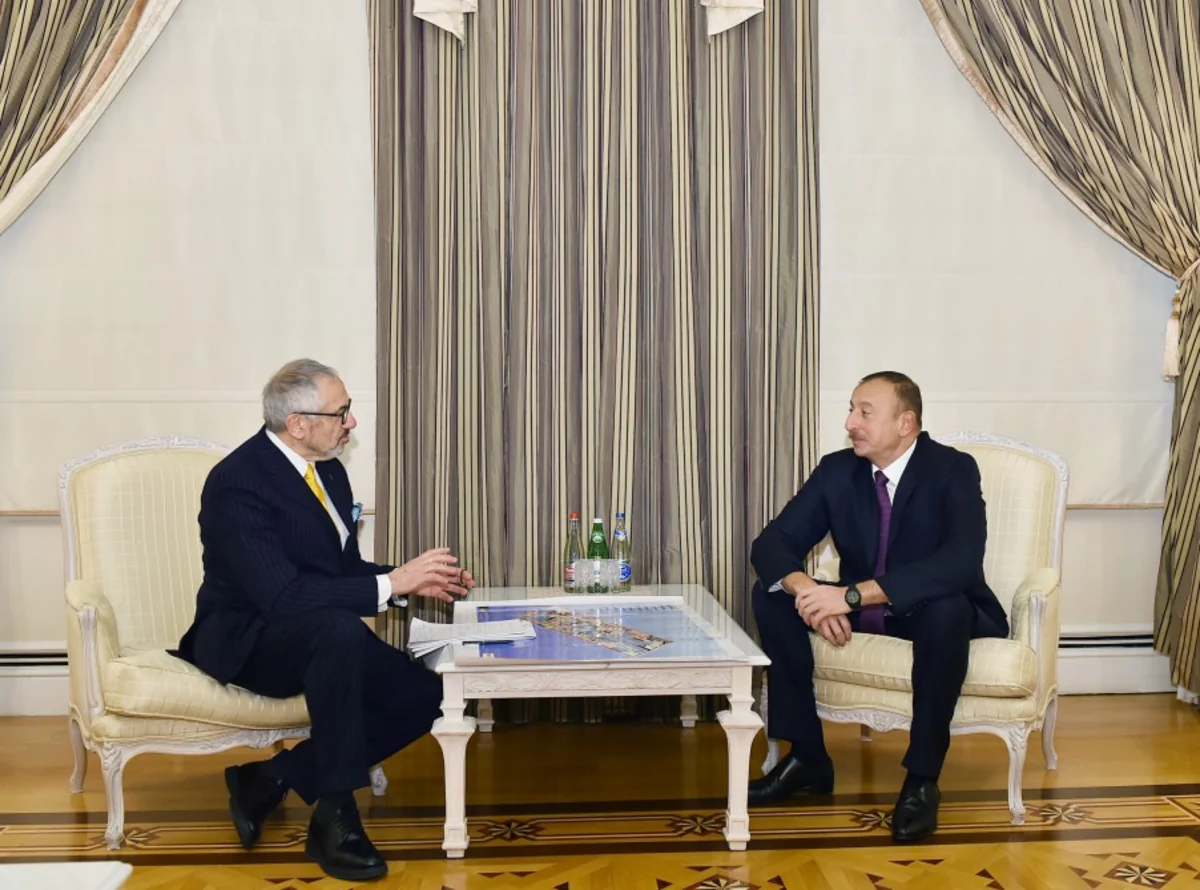 Президент Ильхам Алиев принял руководителя правления компании Danieli & C. Officine Meccaniche S.p.A