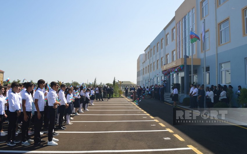 School built by Heydar Aliyev Foundation in Tartar inaugurated