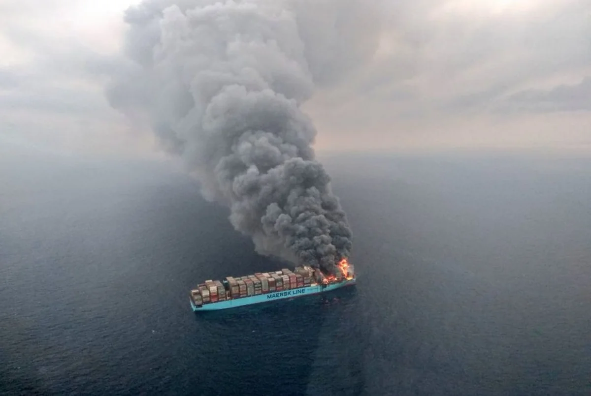 Azerbaijani sailors rescued from vessel fire in Mediterranean
