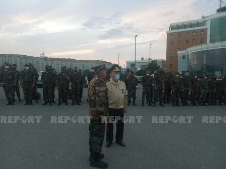 Следующая группа азербайджанских пожарных направилась в Турцию