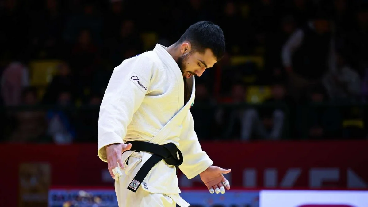 Böyük Dəbilqə: Azərbaycan cüdoçusu gümüş medal əldə edib