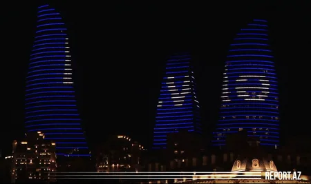 Prezidentin “Biz birlikdə güclüyük” şüarı “Alov qüllələri”ndə - VİDEO