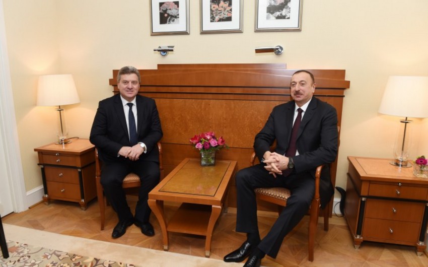 ​Azərbaycan və Makedoniya prezidentlərinin görüşü olub