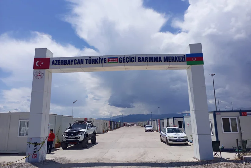 Azərbaycan Kahramanmaraşda konteynerlərdən ibarət məhəllə salıb