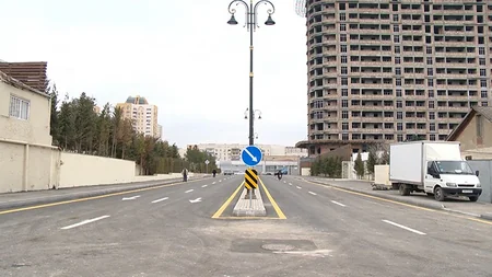 Xətai rayonunda inşa olunan yeni yol istifadəyə verilib