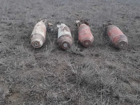 Ağstafada 4 ədəd təlim məqsədli aviabomba aşkar edilib
