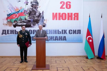 Moskvada Azərbaycan Silahlı Qüvvələrinin yaradılmasının 105 illiyi qeyd olunub