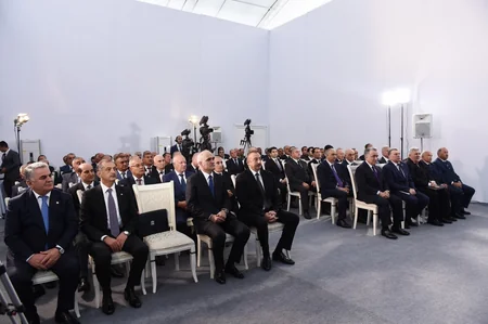 Prezident İmişlidə Araz çayının yeni qol-kanalının açılış mərasimində iştirak edib - ƏLAVƏ OLUNUB