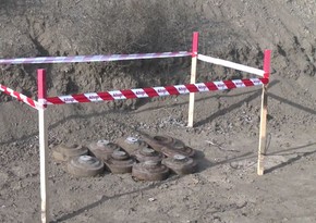 На дороге в агдамское село Баш Гарвенд обезврежено 10 противотанковых мин 