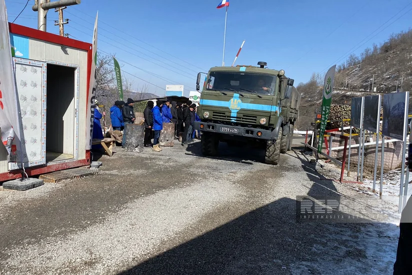 По дороге Ханкенди-Лачын беспрепятственно проехали 70 автомобилей миротворцев