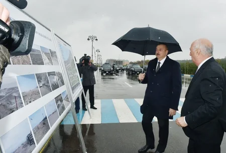 Prezident Sumqayıt Bulvar Kompleksinin yeni salınmış hissəsində yaradılan şəraitlə tanış olub - YENİLƏNİB