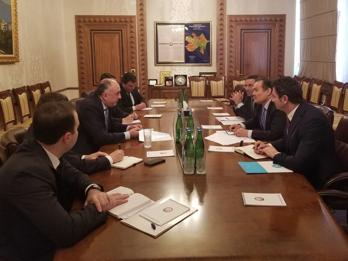 Elmar Məmmədyarov Türk Şurasının baş katibi ilə görüşüb