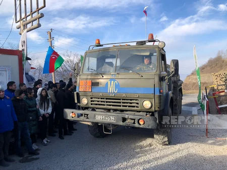 Xankəndi-Laçın yolunda sülhməramlıların 47 avtomobili maneəsiz keçib - YENİLƏNİB-8