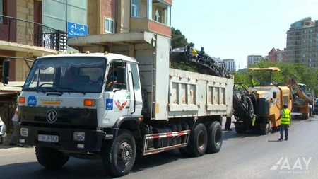 Nərimanovda uzunluğu 470 metrdən çox olan yolun təmiri başa çatıb