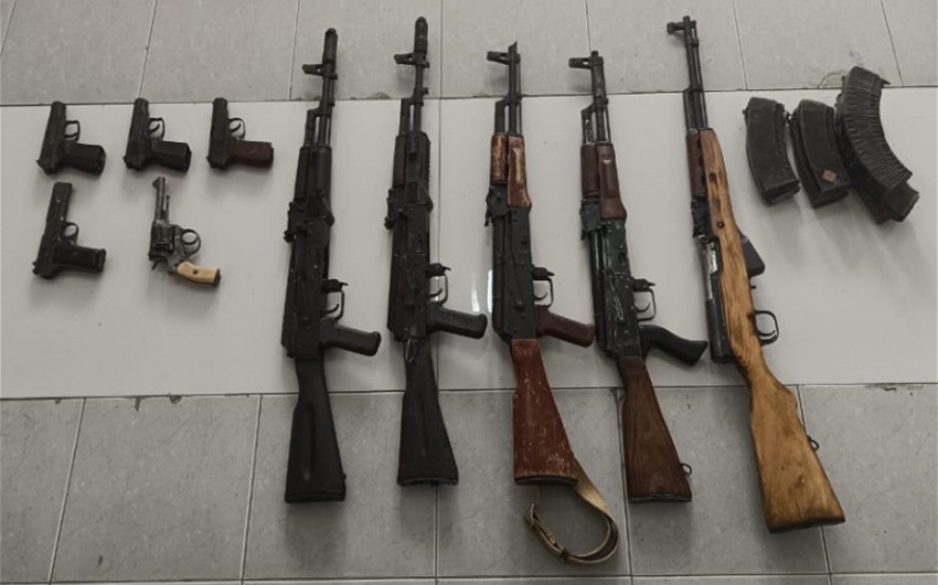 Weapons and ammunition found in Khankandi