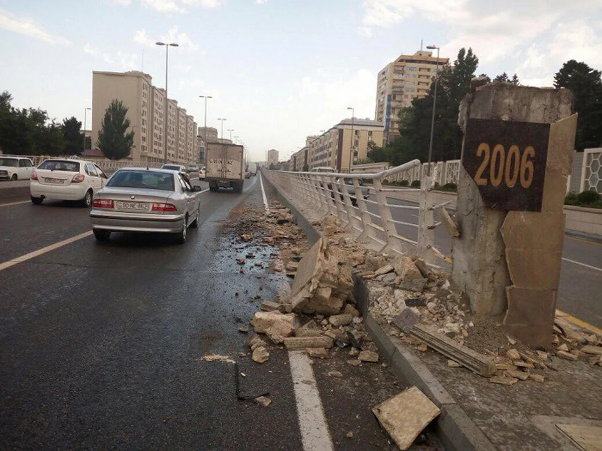 Azərbaycanda 9 ayda yol təsərrüfatına 572 min manat maddi ziyan dəyib
