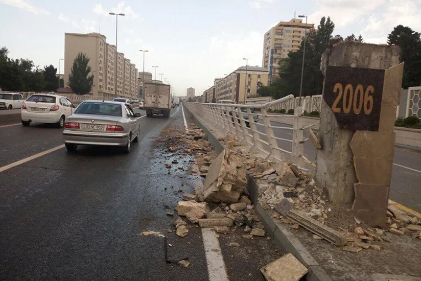 Azərbaycanda 9 ayda yol təsərrüfatına 572 min manat maddi ziyan dəyib