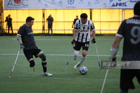 Bakı Olimpiya Stadionunda Qarabağ və Neftçi amputant futbol komandalarının oyunu keçirilib