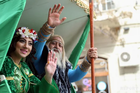 Bakıda “İlaxır çərşənbə”si karvanı - FOTOREPORTAJ