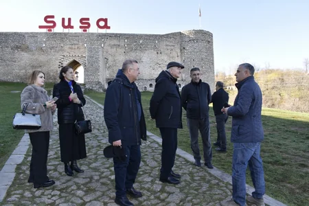 Türkiyə Yüksək Seçim Kurulunun nümayəndə heyəti Şuşa şəhəri ilə tanış olub