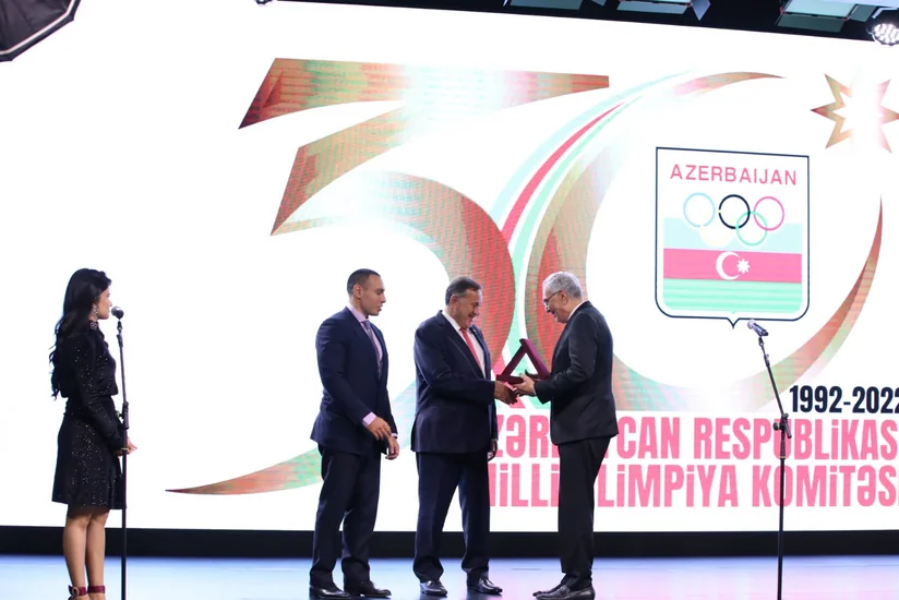 Azərbaycan Milli Olimpiya Komitəsinin 30 illik yubileyinə həsr olunmuş təntənəli mərasim keçirilib