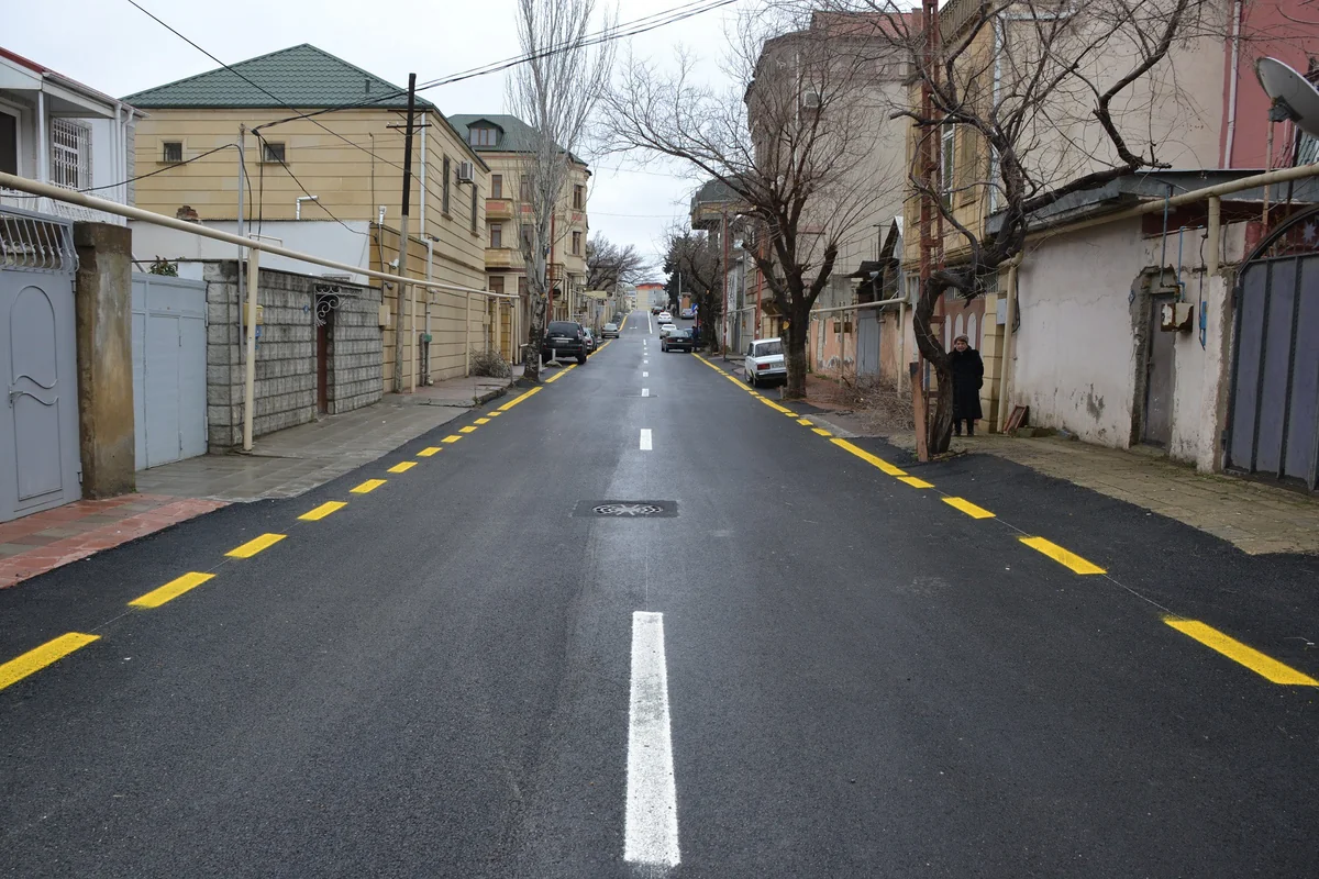 Bakının Binəqədi rayonunda bir neçə küçədə təmir işləri yekunlaşdırılıb