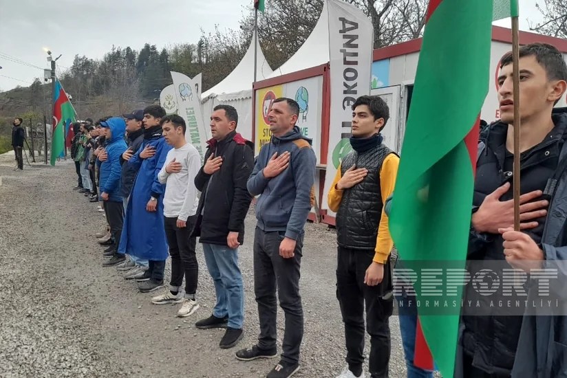 Xankəndi-Laçın yolu: Ekofəalların aksiyası 135 gündür yüksək fəallıqla davam edir