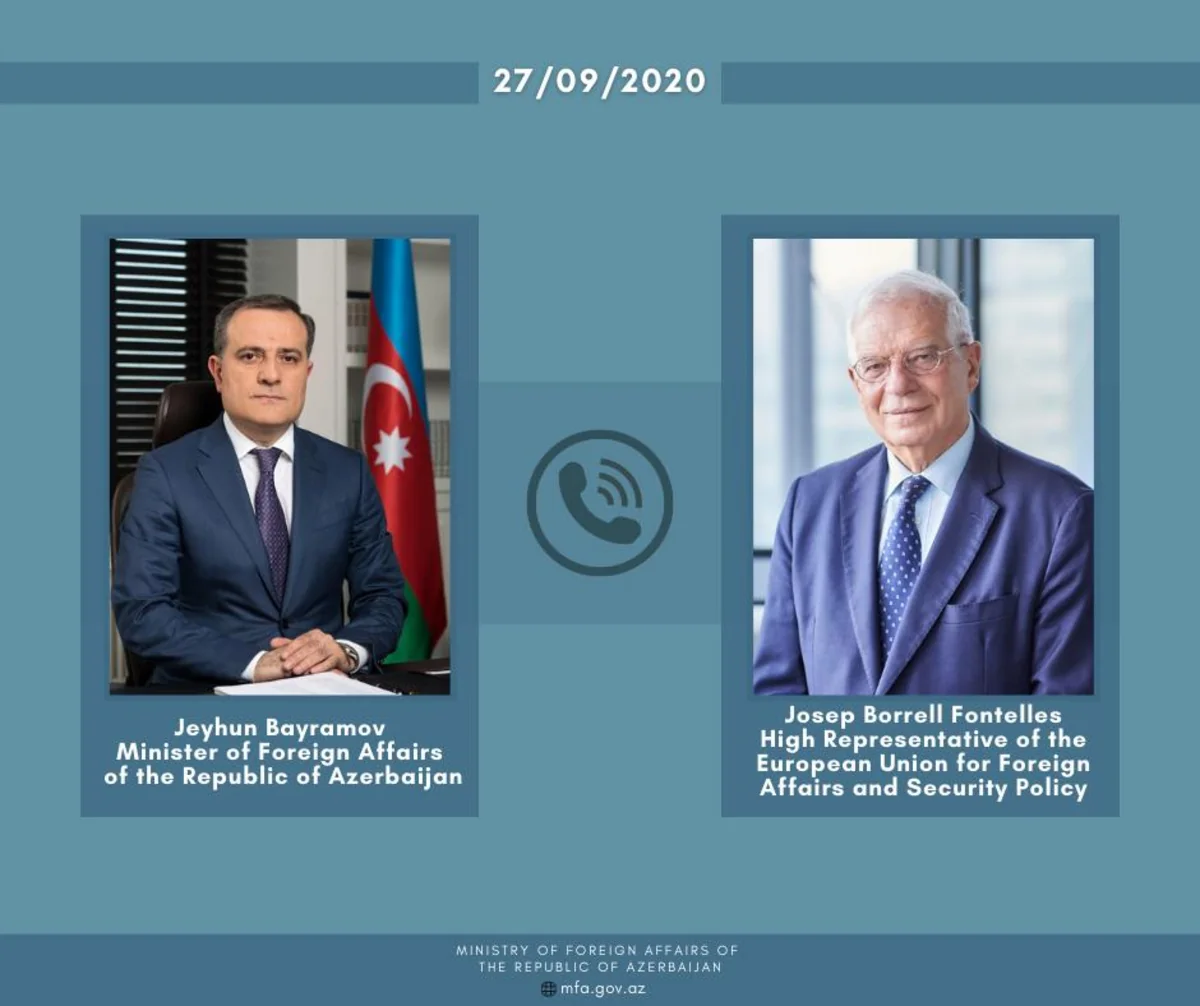 Ceyhun Bayramov Aİ rəsmisinə ermənilərin təxribatı barədə məlumat verib