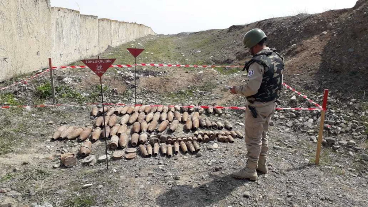 Gəncədə xeyli sayda mərmi aşkarlandı