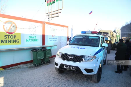 Conditions created on Khankandi-Lachin road for unhindered passage of Russian peacekeepers' vehicle