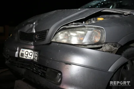 Bakıda 3 avtomobil toqquşub, xəsarət alanlar var - YENİLƏNİB - VİDEO