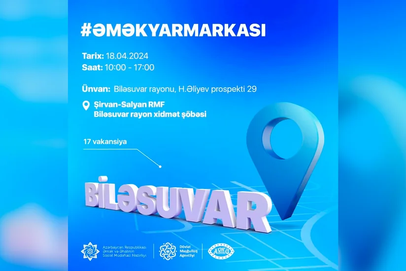 Biləsuvarda əmək yarmarkası keçiriləcək 