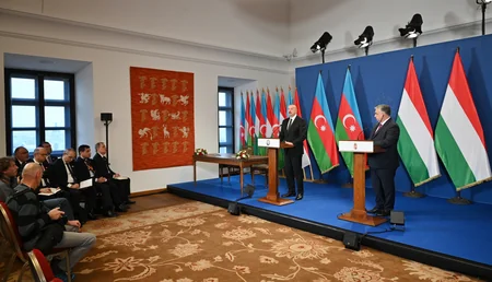 President Ilham Aliyev, Prime Minister of Hungary Viktor Orban make press statements