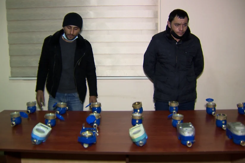 Sumqayıtda 20-dən artıq su sayğacı oğurlayan şəxslər saxlanılıblar