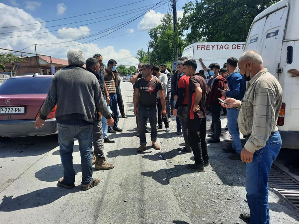 Dolu Gürcüstanın azərbaycanlılar yaşayan kəndinə ciddi ziyan vurub, sakinlər aksiya keçirib
