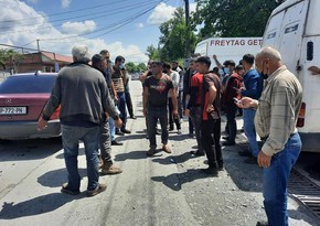 Dolu Gürcüstanın azərbaycanlılar yaşayan kəndinə ciddi ziyan vurub, sakinlər aksiya keçirib