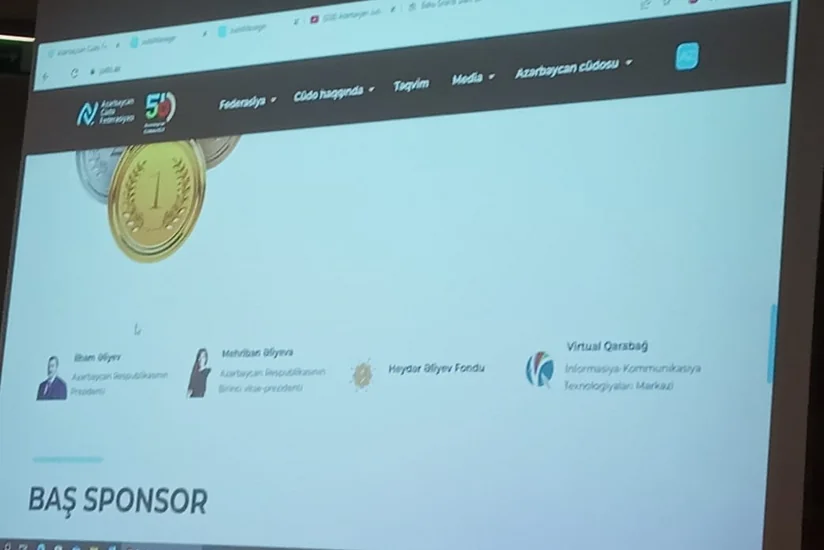 Azərbaycan Cüdo Federasiyasının rəsmi saytı təqdim olunub